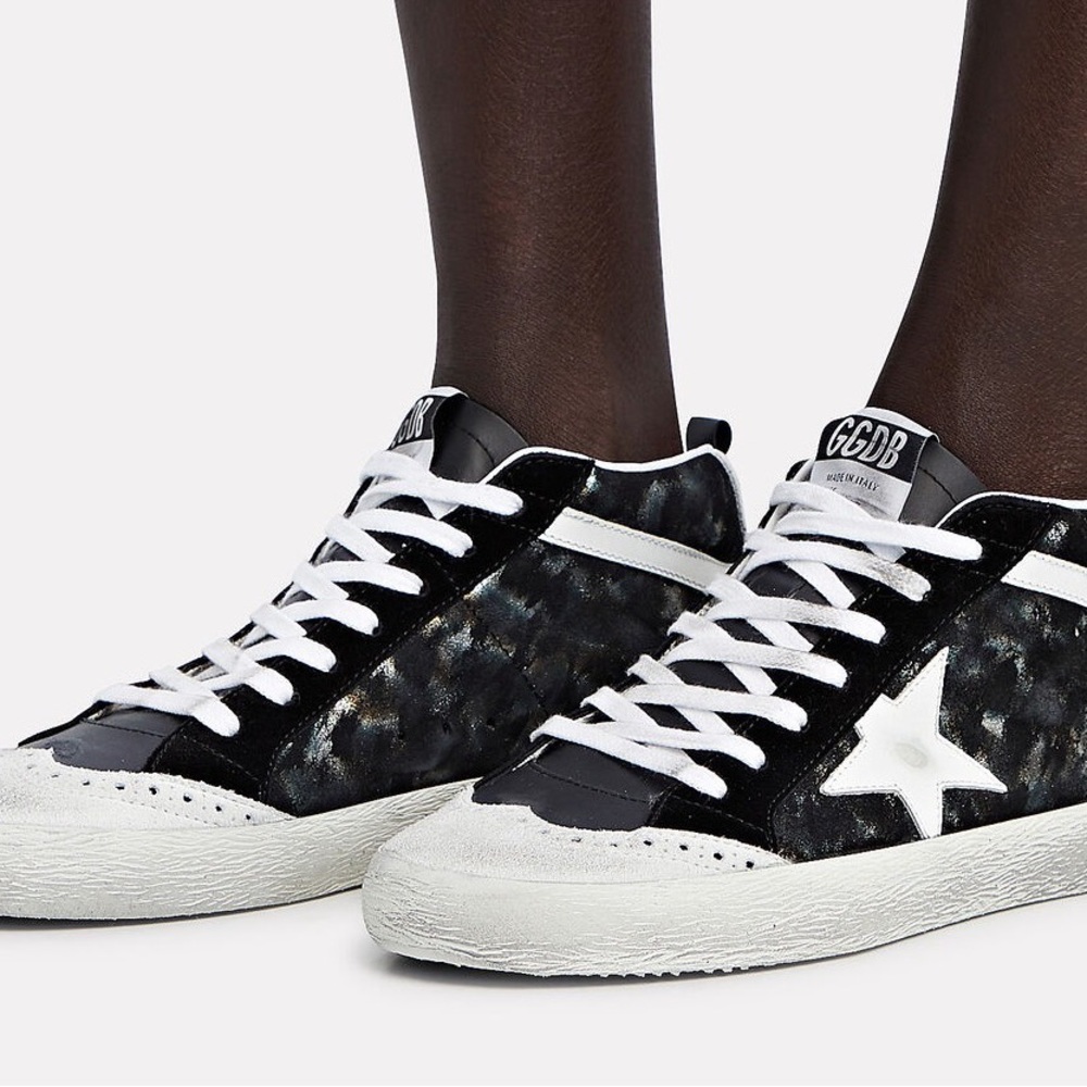 Golden goose mid star leather sneakers size 7